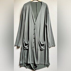 Beau Jours lager loose drapey button cardigan Sz XL
